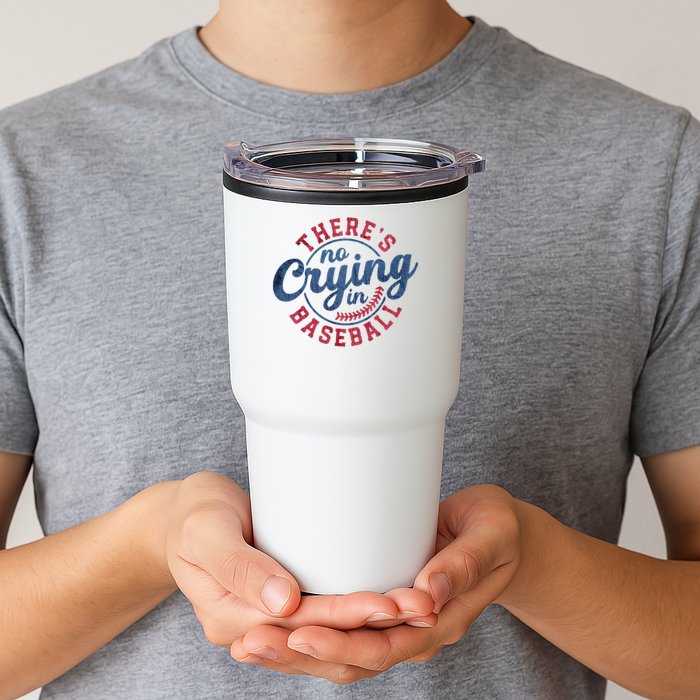 There Is No Crying In Baseball Funny Game Day Baseball Tumbler