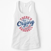 There Is No Crying In Baseball Funny Game Day Baseball Womens Tank Top