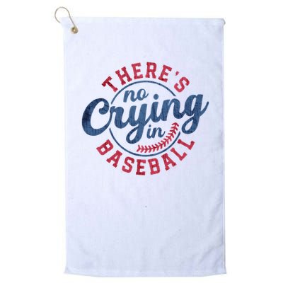There Is No Crying In Baseball Funny Game Day Baseball Golf Towel
