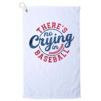 There Is No Crying In Baseball Funny Game Day Baseball Golf Towel