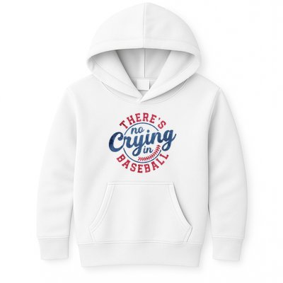 There Is No Crying In Baseball Funny Game Day Baseball Kids Hoodie