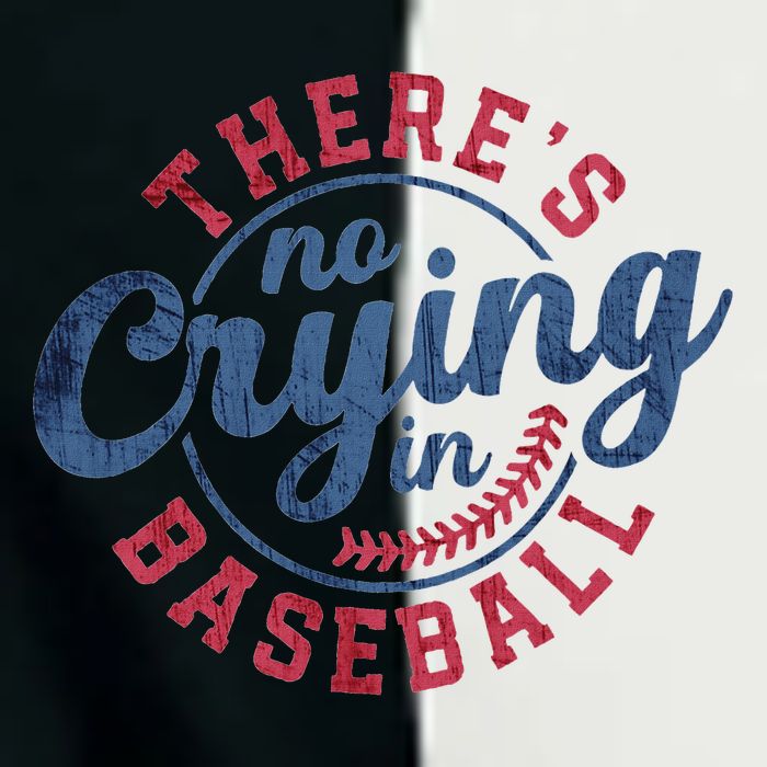 There Is No Crying In Baseball Funny Game Day Baseball Infant Baby Jersey Bodysuit