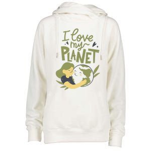 There Is No Planet B Cute Gift I Love My Planet Great Gift Womens Funnel Neck Pullover Hood