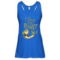 There Is No Planet B Cute Gift I Love My Planet Great Gift Ladies Essential Flowy Tank