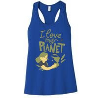 There Is No Planet B Cute Gift I Love My Planet Great Gift Women's Racerback Tank