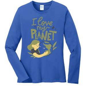 There Is No Planet B Cute Gift I Love My Planet Great Gift Ladies Long Sleeve Shirt