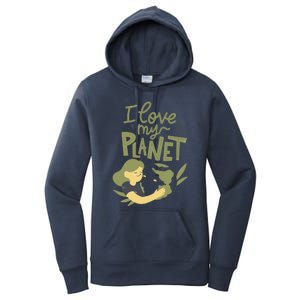 There Is No Planet B Cute Gift I Love My Planet Great Gift Women's Pullover Hoodie