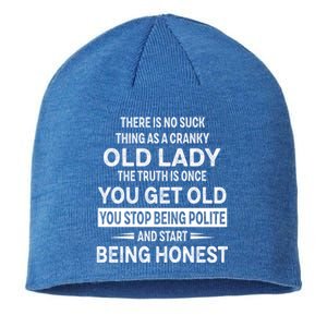 There Is No Such Thing As A Cranky Old Lady The Truth Cute Gift Sustainable Beanie