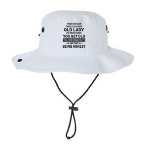 There Is No Such Thing As A Cranky Old Lady The Truth Cute Gift Legacy Cool Fit Booney Bucket Hat