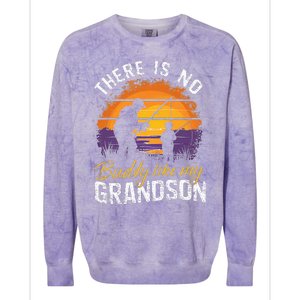 There Is No Buddy Like My Grandson Matching Grandpa Outfit Colorblast Crewneck Sweatshirt