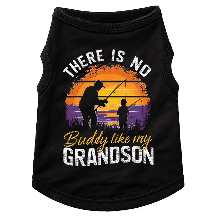 There Is No Buddy Like My Grandson Matching Grandpa Outfit Doggie Tank