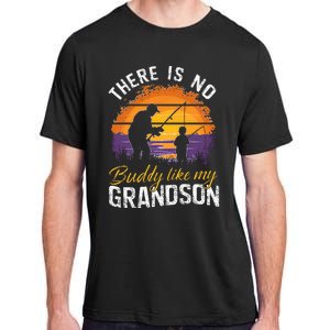 There Is No Buddy Like My Grandson Matching Grandpa Outfit Adult ChromaSoft Performance T-Shirt