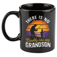 There Is No Buddy Like My Grandson Matching Grandpa Outfit 11oz C Handle Ceramic Mug