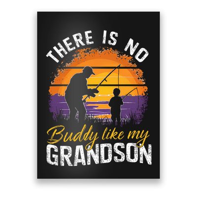 There Is No Buddy Like My Grandson Matching Grandpa Outfit Poster