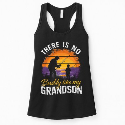 There Is No Buddy Like My Grandson Matching Grandpa Outfit Womens Tank Top