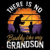 There Is No Buddy Like My Grandson Matching Grandpa Outfit Toddler Sweatshirt