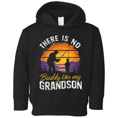 There Is No Buddy Like My Grandson Matching Grandpa Outfit Toddler Hoodie