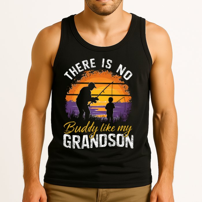 There Is No Buddy Like My Grandson Matching Grandpa Outfit Tank Top