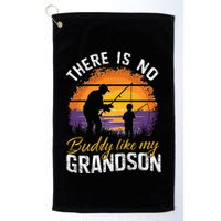 There Is No Buddy Like My Grandson Matching Grandpa Outfit Golf Towel