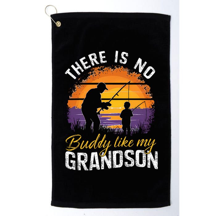 There Is No Buddy Like My Grandson Matching Grandpa Outfit Golf Towel