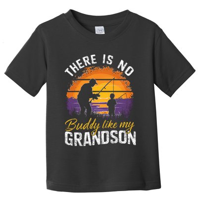There Is No Buddy Like My Grandson Matching Grandpa Outfit Toddler T-Shirt
