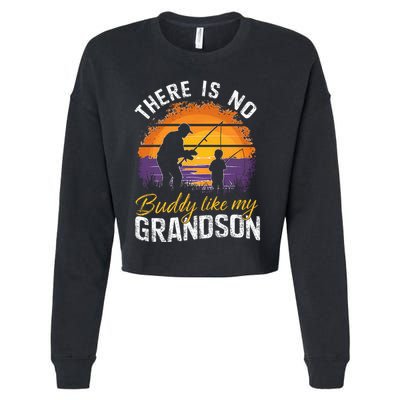 There Is No Buddy Like My Grandson Matching Grandpa Outfit Cropped Pullover Crew