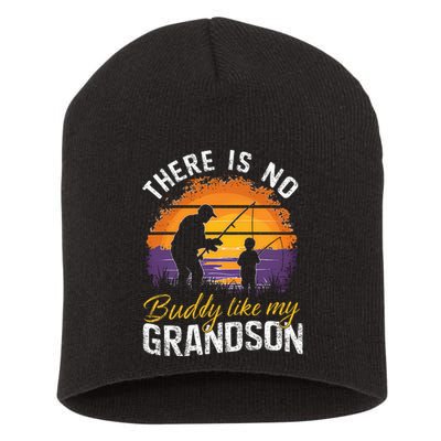 There Is No Buddy Like My Grandson Matching Grandpa Outfit Short Acrylic Beanie