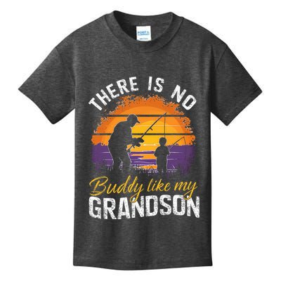 There Is No Buddy Like My Grandson Matching Grandpa Outfit Kids T-Shirt