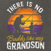 There Is No Buddy Like My Grandson Matching Grandpa Outfit Cotton Canvas Backpack