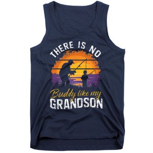 There Is No Buddy Like My Grandson Matching Grandpa Outfit Tank Top