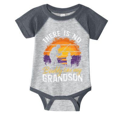 There Is No Buddy Like My Grandson Matching Grandpa Outfit Infant Baby Jersey Bodysuit