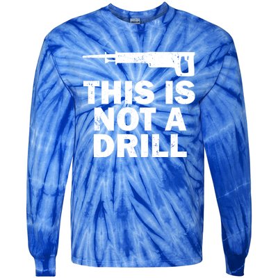 This Is Not A Drill Handy Construction Recip Saw Gift Tie-Dye Long Sleeve Shirt