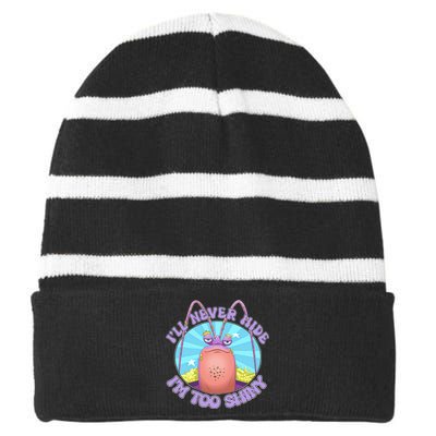 Tamatoa Ill Never Hide Im Too Shiny Tamatoa Lover Family Matching Striped Beanie with Solid Band