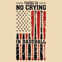 There Is No Crying In Baseball Drawstring Bag