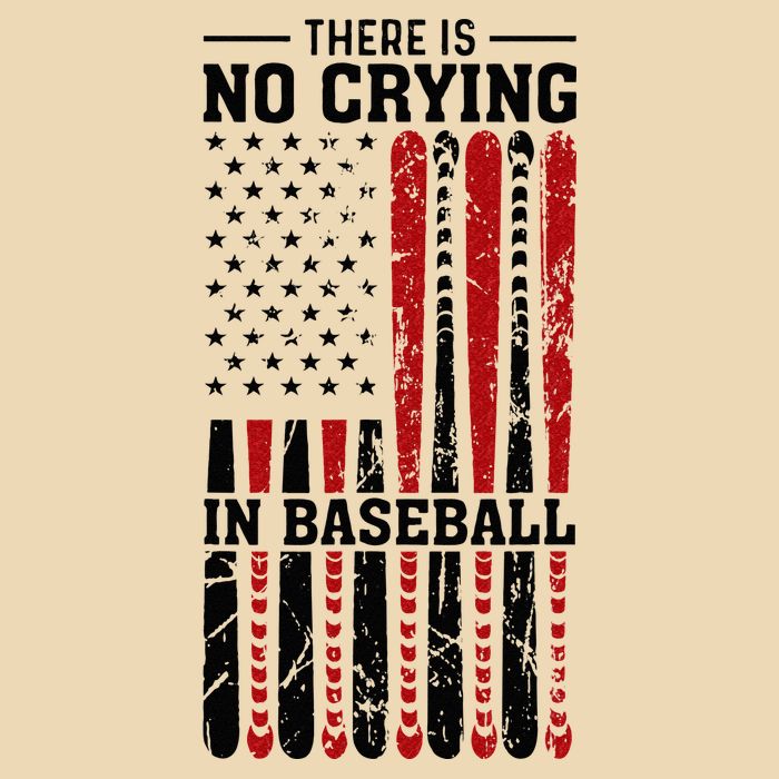 There Is No Crying In Baseball Drawstring Bag