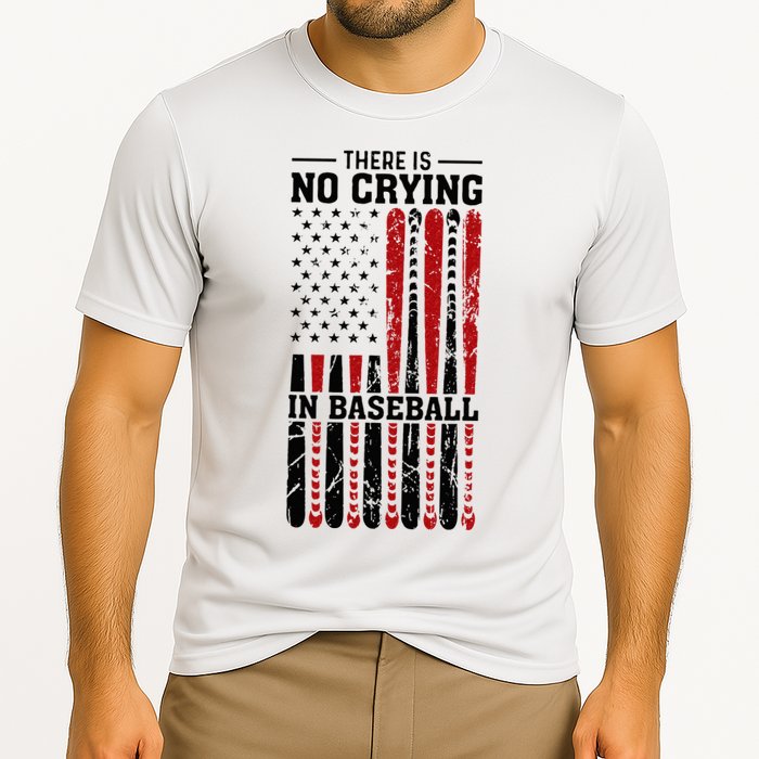 There Is No Crying In Baseball Cooling Performance Crew T-Shirt