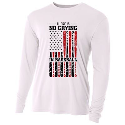 There Is No Crying In Baseball Cooling Performance Long Sleeve Crew