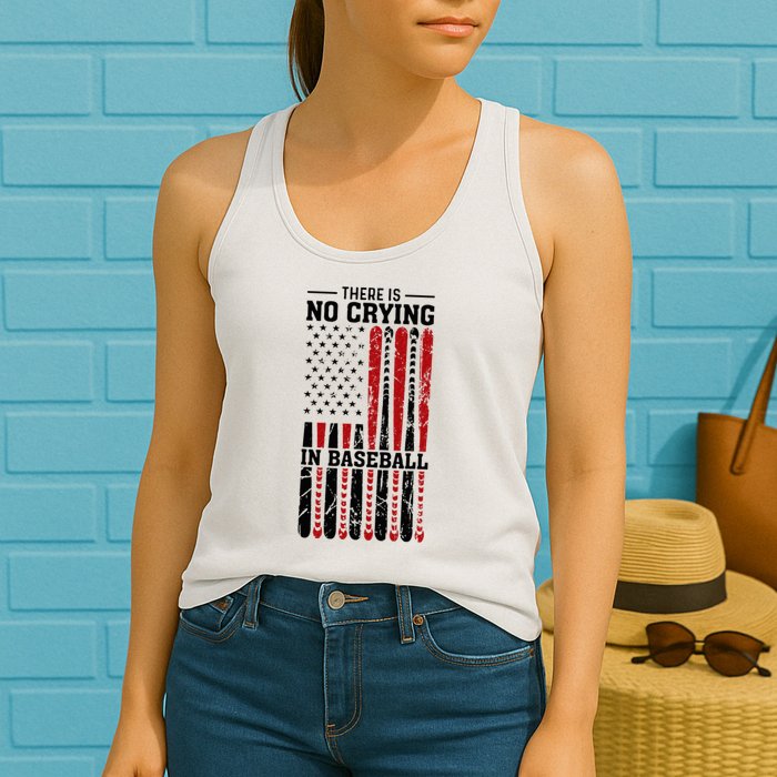 There Is No Crying In Baseball Womens Tank Top