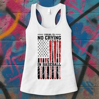 There Is No Crying In Baseball Womens Tank Top