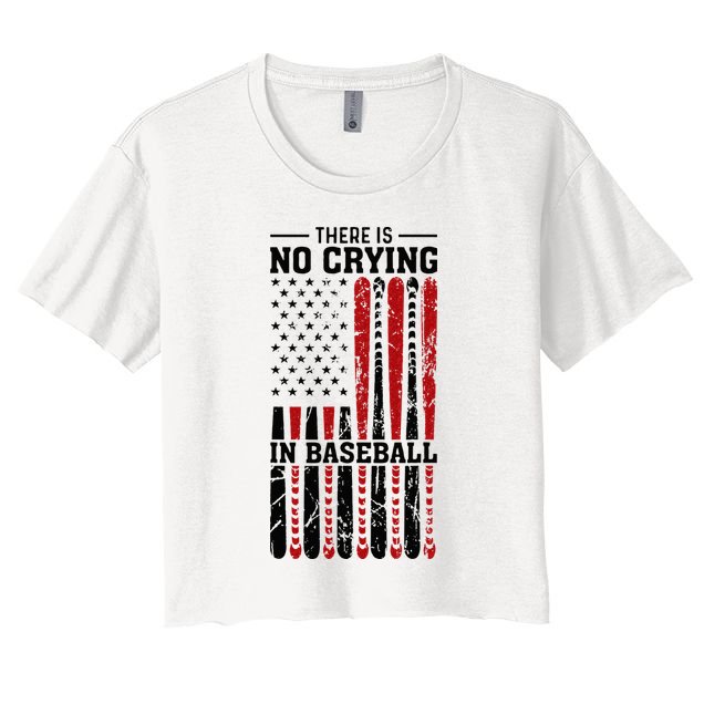 There Is No Crying In Baseball Women's Crop Top Tee