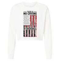 There Is No Crying In Baseball Cropped Pullover Crew