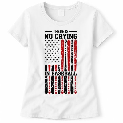 There Is No Crying In Baseball Womens T-Shirt