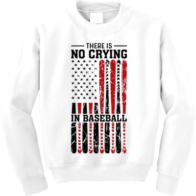 There Is No Crying In Baseball Kids Sweatshirt