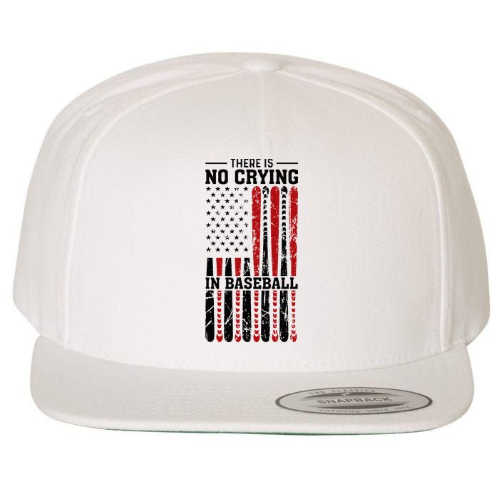 There Is No Crying In Baseball Wool Snapback Cap