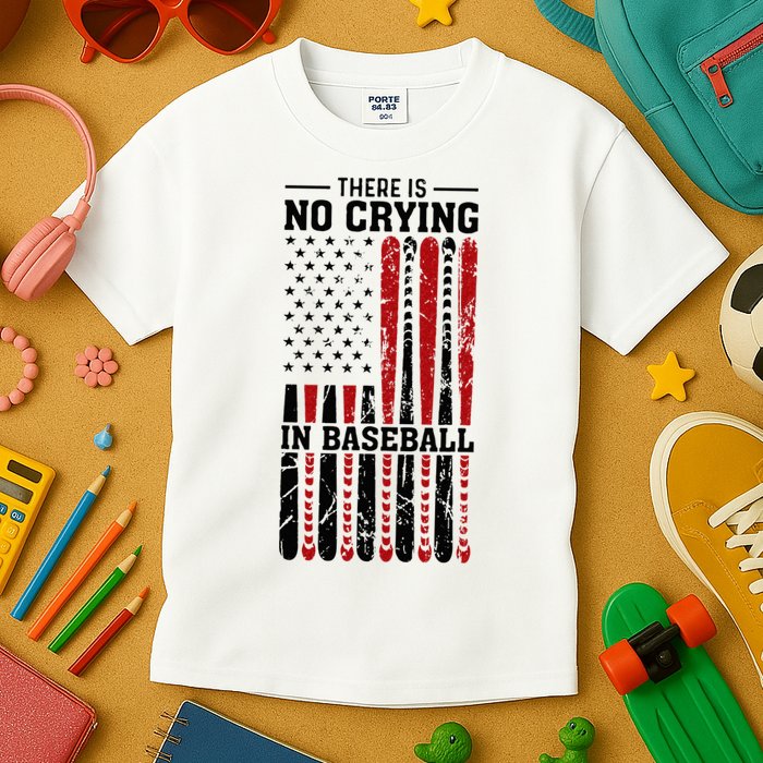 There Is No Crying In Baseball Kids T-Shirt