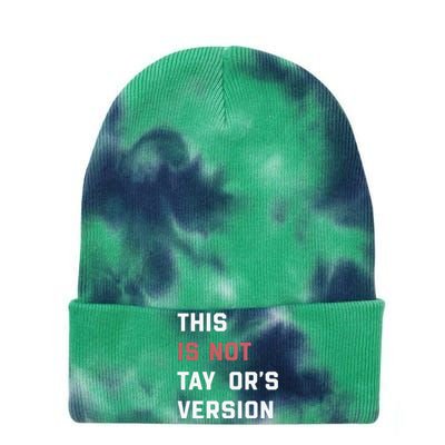 This Is Not Tay Version Tie Dye 12in Knit Beanie