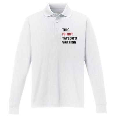 This Is Not Tay Version Performance Long Sleeve Polo