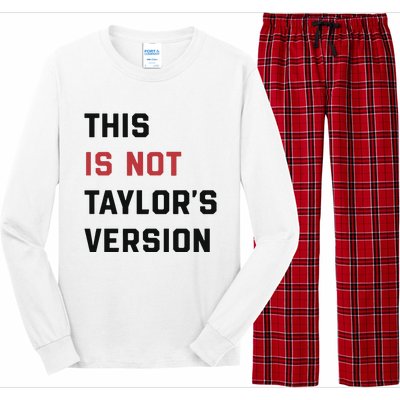 This Is Not Tay Version Long Sleeve Pajama Set