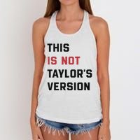 This Is Not Tay Version Women's Knotted Racerback Tank