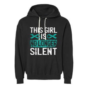 This Is No Longer Silent Sexual Assault Awareness Garment-Dyed Fleece Hoodie